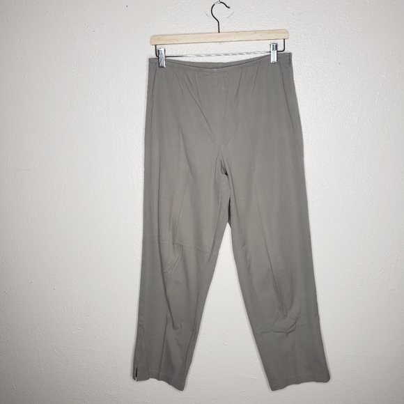 EILEEN FISHER Womens Gray Straight leg Pants